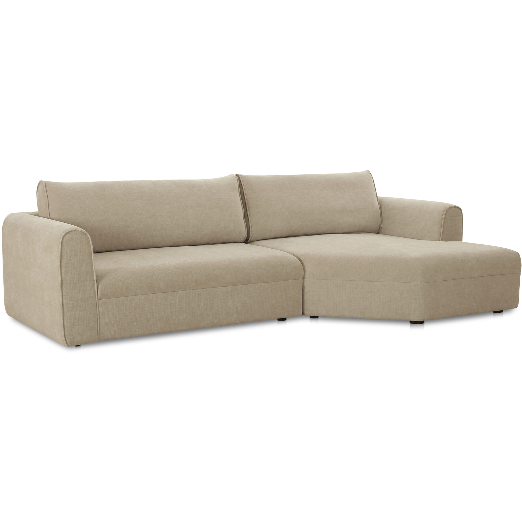 Madrid Beige Sectional, Right